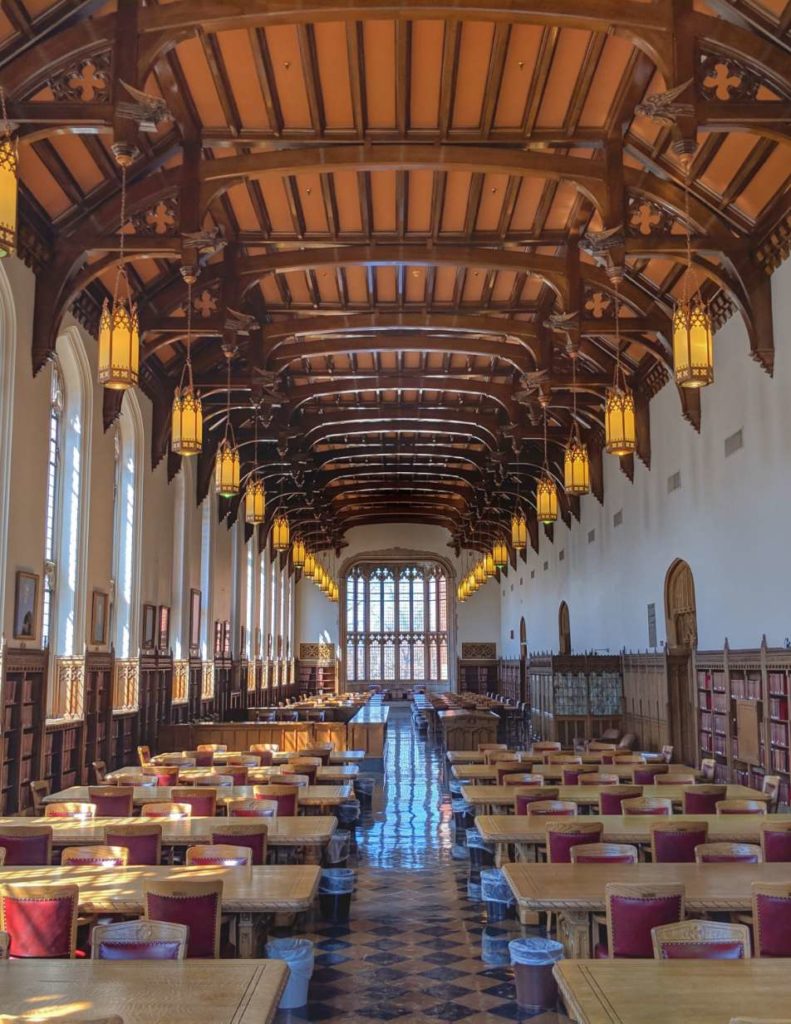 Dining hall at the University of Oklahoma, Norman, United States